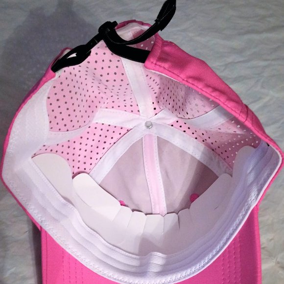 U.S. Polo Assn. Women's Pink Adjustable Cap with Embroidered White Logo - Picture 13 of 15